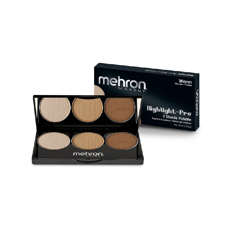 Mehron Highlight-Pro 3 Shade Palette Warm