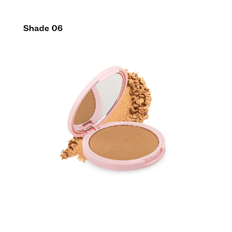 Pressed 06 - For Medium to Tan skin tones, has a warm – neutral undertone.