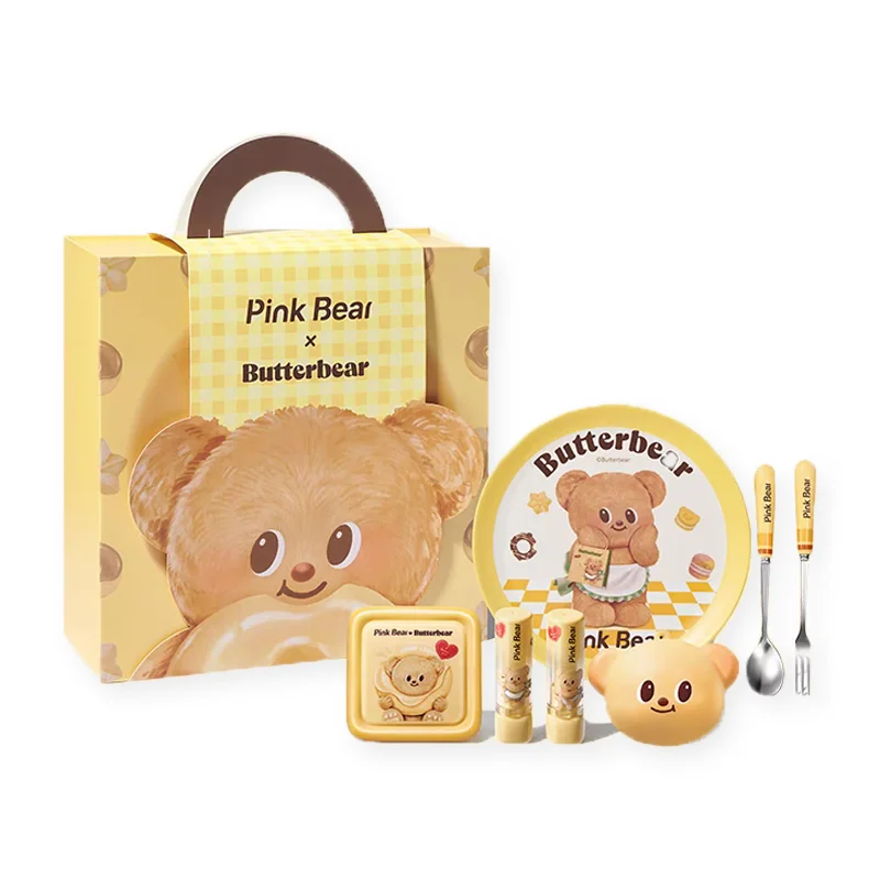 Pink Bear Butterbear Gift Set