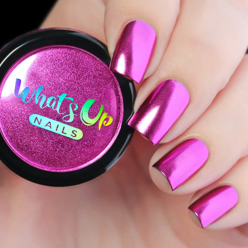 Whats Up Nails - Fuchsia Chrome Powder